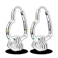 Pendientes de plata de ley 925 para mujer, Piercing de circonita cúbica brillante, joyería fina de compromiso, regalos - details 6