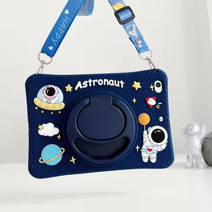 Funda de Silicona/Goma para Tableta Astronauta para Niños Protector de Pantalla Portátil para Samsung Galaxy Tab A9 Plus, A8, 10,5, SM-X210, X205, S6, A7, 10,4, T500, T507 Lite, 8,7, T220 Electrónica de Alta Tecnología - 1