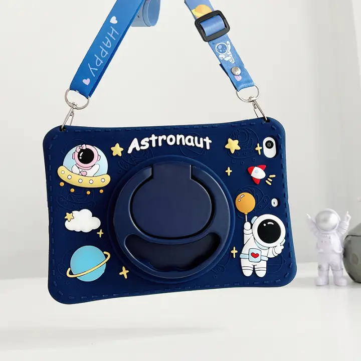 Funda de Silicona/Goma para Tableta Astronauta para Niños Protector de Pantalla Portátil para Samsung Galaxy Tab A9 Plus, A8, 10,5, SM-X210, X205, S6, A7, 10,4, T500, T507 Lite, 8,7, T220 Electrónica de Alta Tecnología - 1