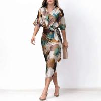 Vestido Maxi de Verano Ouwu Elegante Estilo de Oficina Casual para Mujeres - details 1