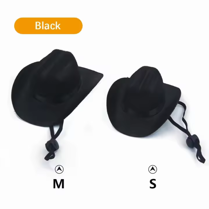 Sombrero de Cowboy de Alta Calidad Ajustable Interior, Cómodo para Mascotas - 1