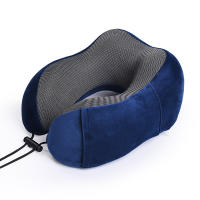 1pc Almohada Ergonómica para el Cuello en Forma de U, Funda de Franela Transpirable con, Soporte Cervical Portátil para Asientos de Coche y Viajes, Lavable a Máquina, Tela de Poliéster de 90gsm, Almohada de Cuello Portátil |   Diseño Ergonómico |   textur - details 5