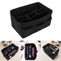 HHYUKIMI-organizador de maquillaje, bolsa con inserción de fieltro para bolso, bolso interior de viaje, cosmético portátil, apto para varias marcas de bolsos - details 15