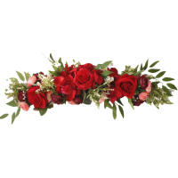Corona de Flores de Arco de Boda Rosas Artificiales para Decoración de Guirnaldas - details 3