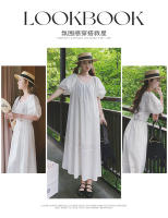 Vestido de Verano 2025 para Mujer Estilo Francés Suave y Adelgazante con Mangas de Burbuja y Falda de Princesa Dulce - details 7