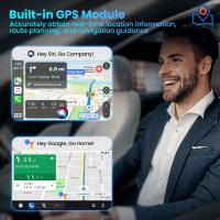 Reproductor multimedia Android para coche, dispositivo inalámbrico con WiFi, versión 2024G + 5G, CarPlay, adaptador, GPS - details 8