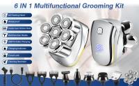 Bald Razor Afeitadora eléctrica para hombres: Afeitadora de cabeza flotante 7D para afeitadora de rotación calva 6 en 1 Afeitadora multifuncional para calvos Paquete de cuidado para recortar el vello de la nariz y la barba a prueba de agua - details 0