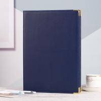 Carpeta de acuerdo A4 de cuero PU, protector sin inserciones, cubierta de certificado y diploma, bordes reforzados multifuncionales - details 5