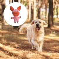 Juguete Dental de peluche para masticar para perros, varios estilos, vaca, conejo, lechón, masticadores agresivos, gran raza - details 1