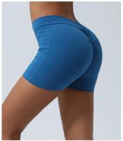 Pantalones cortos deportivos para mujeres con cintura cruzada y levantamiento de glúteos ideal para yoga y fitness tipo Triad Pantalones de gimnasio para correr al aire libre material de nylon temporada aplicable de primavera hasta verano - details 9