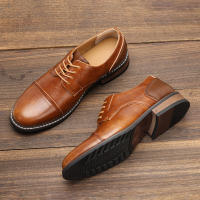 Zapatos casuales de negocios tendencia retro zapatos de cuero de gran tamaño - details 14