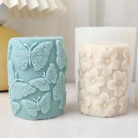 Molde de Horneado de Silicona Velas Aromaterapéuticas Decoración de Gipso en Rosa y Mariposa - details 2