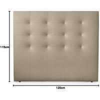 Tapizado en Polipiel de Alta Gama, Madera, Blanco, 90x120cm (Cama 80) - details 14