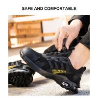 Zapatos De Seguridad Para Hombre Con Botones Giratorios Y Punta De Acero Indestructibles Antipinchazos Y Con Almohadilla De Aire Botas De Trabajo Con Suela De Goma Material De Tela Y Algodón - details 23