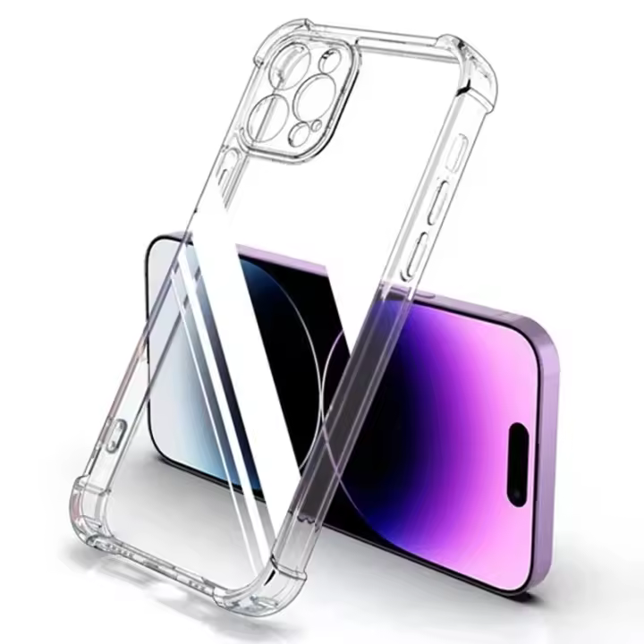 Funda Transparente de Silicona para Teléfono A Prueba de Golpes para la Serie iPhone - 1