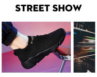 Zapatos deportivos informales para hombre, zapatillas ligeras Unisex, zapatillas de correr negras de malla transpirable para exteriores, zapatillas deportivas para correr y tenis - details 13