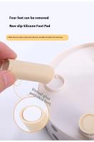 Cuenco para perros y gatos con lunares a cuadros de acero inoxidable antideslizante fácil de limpiar para interiores y exteriores - details 5