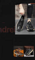 Shoes for Man High Quality Men Sneakers Luxury Men's Leather Shoes High Top Mens Shoes Casual Light Footwear Business  Shoes - details 2