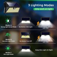 Luces Solares Exteriores 4 Paquetes de 185 LED Modos de Foco Solar Sensor de Movimiento - details 4