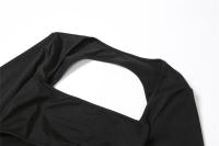 Delgado y elegante con encanto Gap, color sólido, estilo hip-hop, moda femenina. - details 5