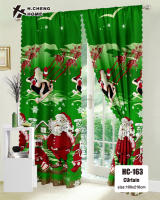 Christmas curtains new design 100x210/85x185CM Santa Claus print curtains for windows elegant room aesthetic kurtina at mahaba - details 3