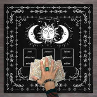 Know Thyself sun moon Spread Tarot tela de lectura Alter Altar bruja decoración del hogar - details 4
