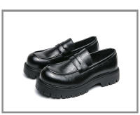 Mocasines de moda para hombre que realzan la sonrisa, zapatos de cuero formales de negocios con suela de plataforma - details 5