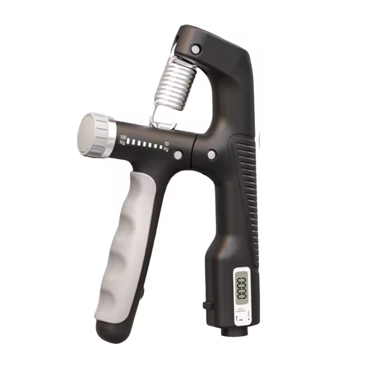 Empuñadura electrónica ajustable de 10-100Kg, ejercicio de potencia, pinza pesada, entrenamiento muscular, fortalecedor de manos, color negro - 1