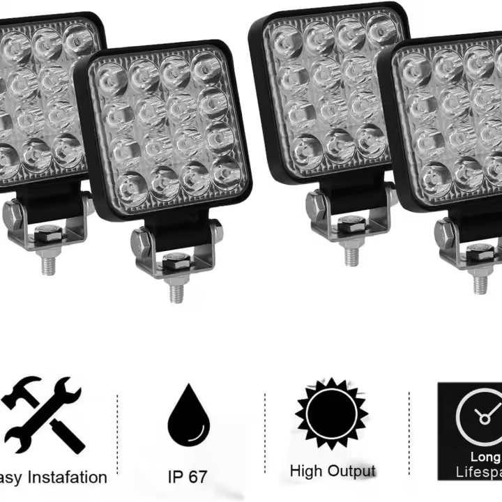 4 Uds luces de trabajo LED 3 pulgadas 48W faro LED luz de trabajo luz antiniebla - 1