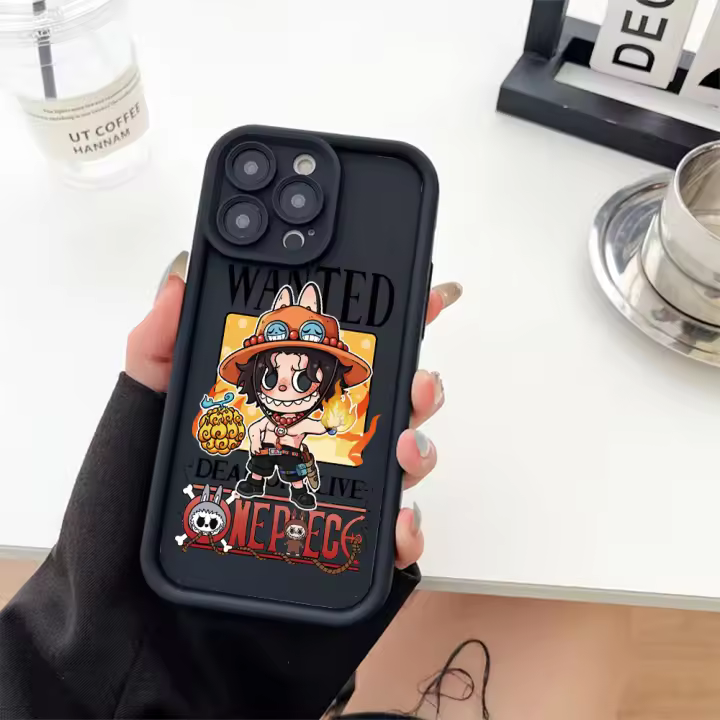Portgas·D· Ace funda protectora para iPhone16 iPhone 15 12 14 13 11 PRO MAX PLUS XR XS MAX SE20 6 7PLUS funda de silicona suave para teléfono móvil ONE PIECE - 1