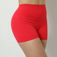 Pantalones cortos deportivos con realce para mujer, ropa deportiva de Yoga para gimnasio, color marrón, rojo, blanco y azul marino, 2024 - details 11