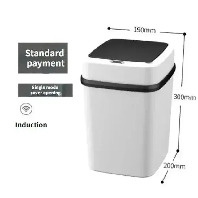 Cubo de basura de inducción inteligente para baño, cesta de papel, cubo de basura táctil automático para Cocina - 1