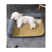 Almohada de Cama de Perro Refrigerada de Verano Alfombra de Ratán Transpirable y Desmontable para Mascotas Impermeable, Resistente al Desgaste - details 9
