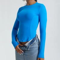 Camiseta de Yoga de Nylon Transpirable y Secado Rápido Top de Gimnasio para Mujeres con Estilo Delgado y Adelgazante Ideal para Primavera/Verano - details 3