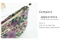 Bolsa de Maquillaje de Viaje de Lienzo de Doble Capa de Alta Calidad Bolsa de Almacenamiento Portátil para Mujeres con Estampado Bolsa de Maquillaje de Gran Capacidad - details 3