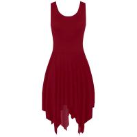 Tutú de ballet para mujer adulta con tirantes finos, vestido contemporáneo de gasa asimétrico, trajes de danza lírica - details 33