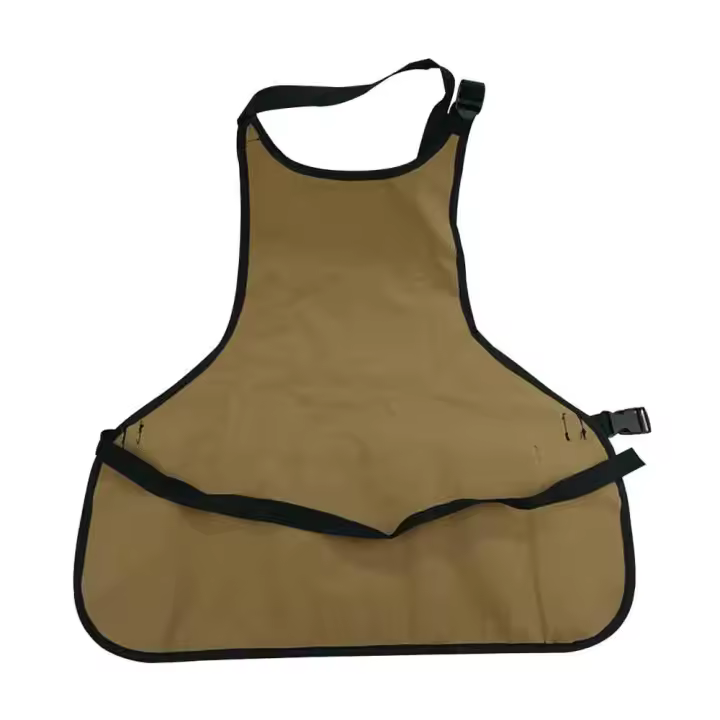Delantal de jardín con bolsillos, correas ajustables para jardinería, carpintería, césped - 1