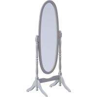 Espejo rectangular de cuerpo entero, de pie, de madera, giratorio, para dormitorio, pasillo, cómoda, color blanco - details 23
