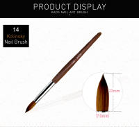 Pincel de Uñas KADS Kolinsky Sable con Mango de Madera de Rosas para Extensión de Uñas Acrílico Manicura DIY en Casa y Salón - details 3