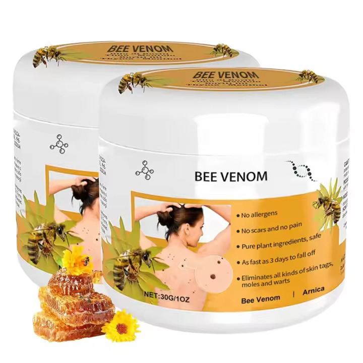 Crema hidratante de 2 uds, reparación de miel Natural para eliminar manchas para hombres y mujeres, crema hidratante de veneno de abeja para todas las partes del cuerpo - 1