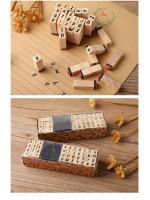 Sellos de Madera Alfanumericos Paquete de 40 con Tinta Ideal para Tarjetas de Artesanía DIY, Scrapbooking - details 7