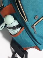 Mochila retro para ordenador portátil con puerto de carga USB, mochila de viaje impermeable para hombres y mujeres - details 12