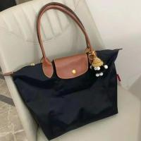 Bolso De Hombro De Lujo Para Mujer Clásico Bloque De Colores Inodoro Plegable Impermeable Bolso De Mano En Poliéster 100% - details 4