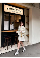 Nuevo francés Xiaoxiangfeng tacón grueso Mary Jane temperamento versátil color coincidencia de zapatos individuales de tacón alto - details 23