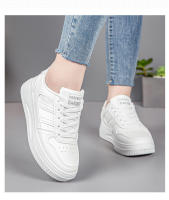 Zapatillas Blancas para Mujeres Moda Deportiva de Primavera Versátiles Calzado Casual para Estudiantes - details 0