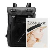 Mochila vintage de cuero impermeable para hombre, bolso de hombro para ordenador portátil de 15,6 pulgadas, para estudiantes universitarios - details 18