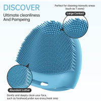 Limpiador de Maquillaje de Cepillo de Silicona Herramienta de Cuidado de la Piel Facial para Limpieza Positiva y Negativa - details 2