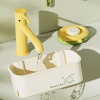 Estante de almacenamiento con ventosa de gran capacidad, estante de almacenamiento para baño montado en la pared, ahorro de espacio, soporte de carga fuerte con orificio de drenaje - details 10
