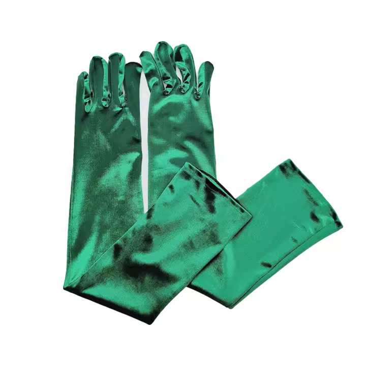 Guantes de novia formales largos estilo brazo codo de los años 20 para vestido de baño de boda - 1