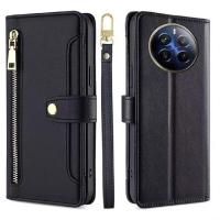Realme 12 Pro/12 Pro+ Funda protectora multifuncional de cuero con cremallera magnética - details 10